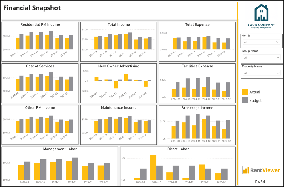 3P54 - Financial Snapshot