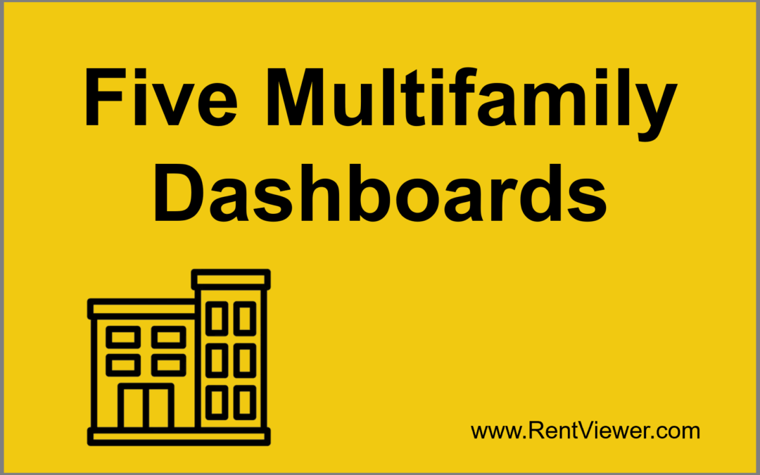 Top 5 Real Estate Dashboards for Multifamily Owner/Operators