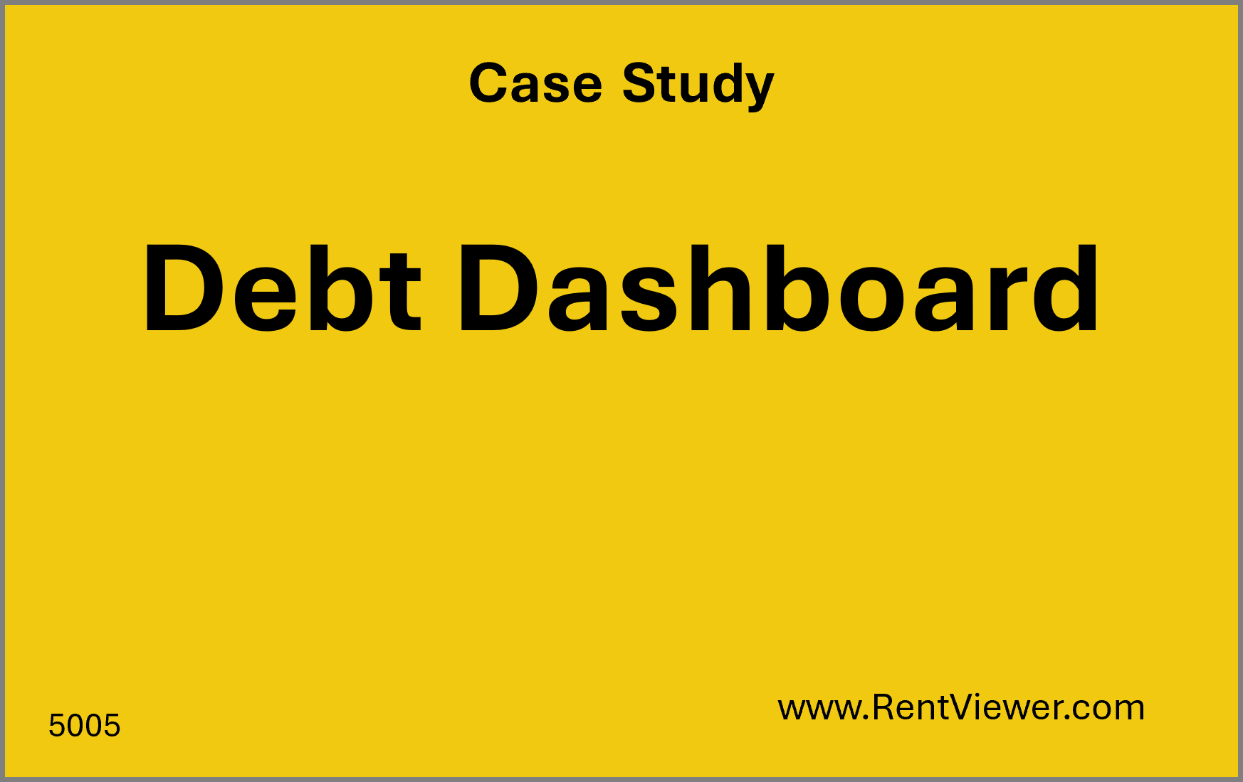 Loan portfolio reporting dashboard for real estate executives